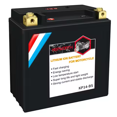 Lithium Motorcycle Battery 14-BS/14L-BS 12V 9Ah 520A Replacement Powersport Battery for Motorcycle A