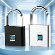 【黑色】智能識別 防水指紋鎖頭 Fingerprint 防盜鎖 信箱鎖 鐵閘鎖 儲物櫃鎖