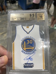 BGS 9.5 Stephen Curry Panini Jersey auto card