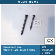 2 inch nails + 3 inch nails - 100 Gram Hammer nails