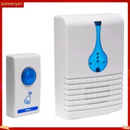someryer|  Battery Powered 32 Chime Digital LED 100m Wireless Door Bell Home Security Alarm