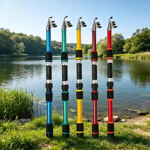 1.8M Spinning Fishing Rod M Power Telescopic Rock Fishing Rod Carp Feeder Surf Spinning Rod