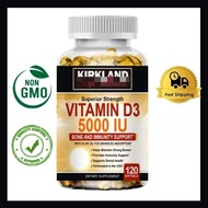 K-I-R-K Vitamin D3 Capsules - 120 Capsules - Supports Heart and Bone Health