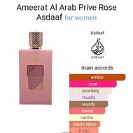 AMEERAT AL ARAB PRIVE ROSE 100ML EAU DE PERFUME