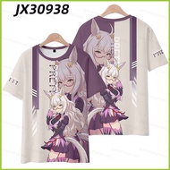 Uma Musume Pretty Derby Biwa Hayahide Cosplay Costume 3D Summer T-Shirt