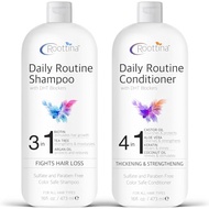 Fights Hair Loss, Roottina Daily Routine Shampoo and Conditioner for Women Hair Loss, Promotes Hair 