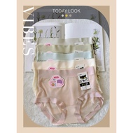 Black Cat ‍ 461 Cool Skin-Friendly Soft Yarn Mid-High Waist Panties XL, 3L