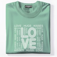 love hugs kisses design for unisex tops oversized tshirt fashion color shirts basic cotton t-shirt