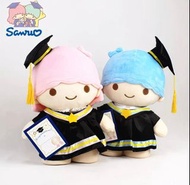 🎓畢業公仔35cm🌟畢業袍+畢業帽 🎓Cinnamoroll , Kuromi, My melody, hello kitty, 鬆弛熊, 史迪仔, little twin stars,