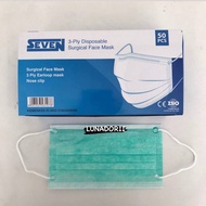 Seven Medical Masks/Surgical Face Mask 3ply Ministry Of Health RI Contents 50pcs