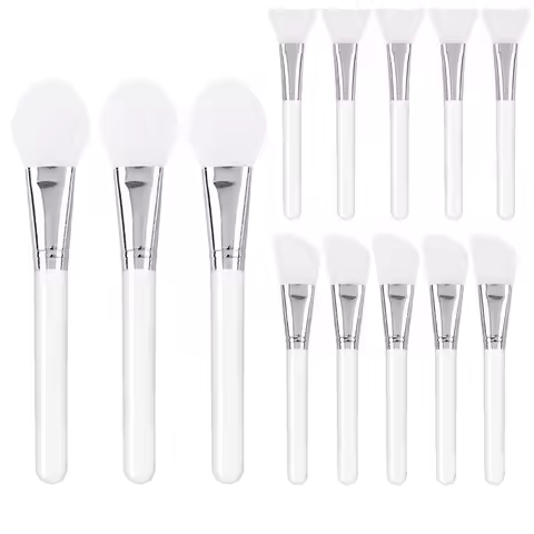 4/6pcs Silicone Face Mask Brush Transparent Facial Mask Application Tool For Girl Reusable Face Mask