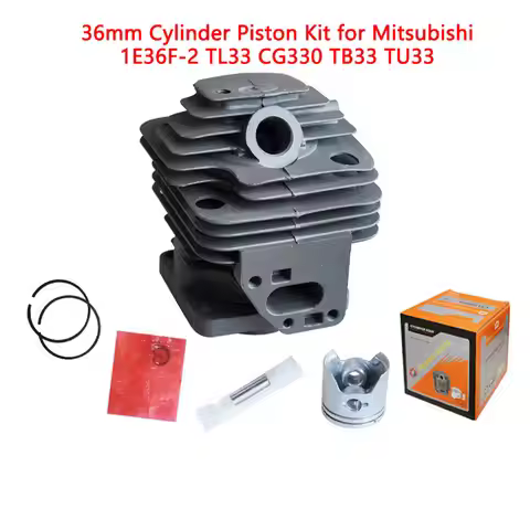 36mm Cylinder Piston Kit for Mitsubishi 1E36F-2 TL33 CG330 TB33 TU33 Grass Trimmer Lawn Mower Cylind