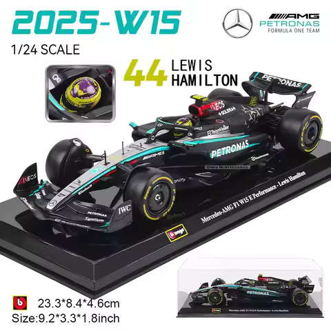 Bburago 1:24 Mercedes-AMG F1 Team W15 2024 #44 Hamilton #63 George Red Bull RB20 Alloy Car Model For