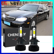 สำหรับ Honda Cefiro A33 1993 1994 1995-2003 ไฟหน้ารถด้านหน้าหลอดไฟ-V4 6000K ชุดหลอดไฟ LED เปลี่ยนหลอ