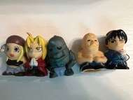 罕有絕版 2003年 鋼之鍊金術師指頭公仔part 1 全5種