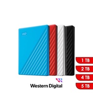 WD Western Digital My Passport USB3.0 Portable External Hard Disk Drive - Red/Blue/Black/White (1TB/2TB/4TB/5TB)