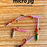 MICRO METAL JIG MINI 1 GRAM ASISIST HOOK