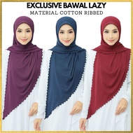 EXCLUSIVE TUDUNG INSTANT BAWAL LAZY SULAM JERSEY RIBBED BIDANG 50 IRONLESS HIJAB TUDUNG RAYA BARU