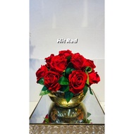Ready stock roses siap pasu bunga siap gubah bunga hiasan rumah bunga rose velvet bunga meja bunga c