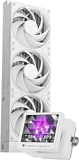 Thermalright Stream Vision 360 White-AIO Liquid Cooler,3x120mm Water Cooling,3.5in LCD Screen with E