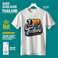 THAILAND BANGKOK SOUVENIR T-SHIRT WITH NATIONAL TAG 30S COTTON MATERIAL PREMIUM GIFT SOUVENIR T shir