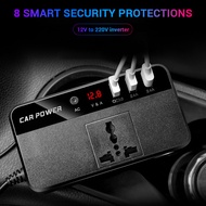 Car Inverter DC 12V to AC 220V 200W Auto Converter Inversor Car Cigarette Lighter Power Adapter QC3.