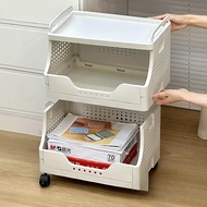 Office Floor-standing Movable File Storage Rack Under-desk with Wheels Printer Organizer Small Troll