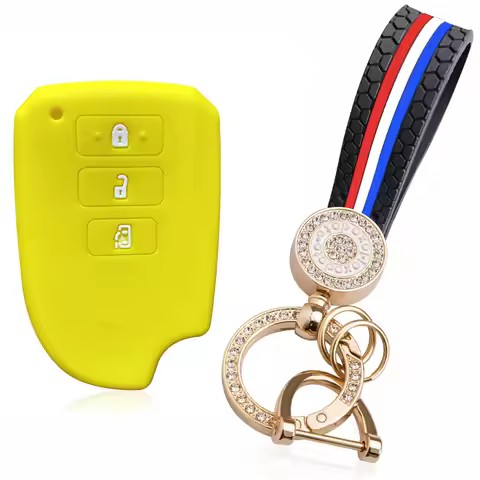 For Toyota Yaris HAIs 2020 Hiace 200 Vios Sienta Silicone Car Remote Key Case Shell Holder 3 Buttons