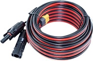 iHaospace XT60 Adapter to Solar Connector Cable 12AWG 25FT, XT60 to MC-4 Extension Cable 12 Gauge 7.62m for Ecoflow River and Delta Series Buetti EB55 Power Station Solar Panel