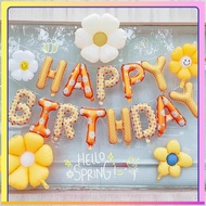 16 Inch Daisy Birthday Set Happy Birthday Letter Balloon Birthday Balloon Party Decoration Picnic De
