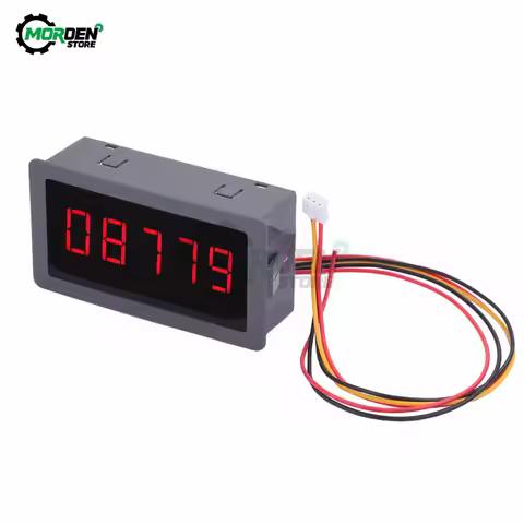 DC3-15V LED Tachometer Gauge RPM Speed Meter 5 Digit Frequency Meter Speedometer for Brushless Motor