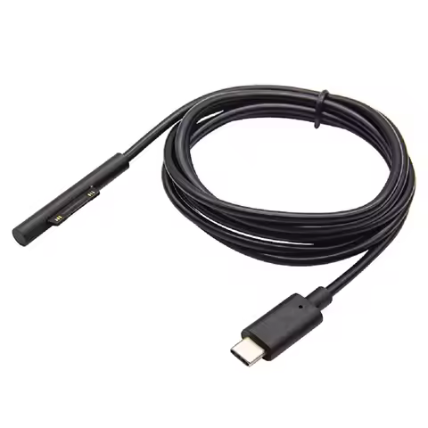 1.5M 12-15V USB Type-C Power Charger Adapter Cable PD to Type-C Charger for Microsoft Surface Pro 7 