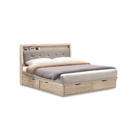 [特價]ASSARI-寶雅抽屜床底/床架(雙人5尺)橡木