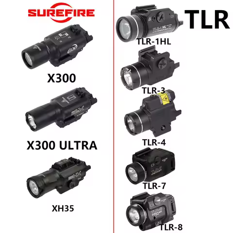 Tactical Surefire X300 Ultra XH35 Weapons Pistol Gun Flashlight TLR TLR-1HL TLR-3 TLR-4 TLR-7 TLR-8 