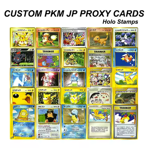 Bandai PKM JP Non Foil Proxies Holon Phantoms Cards Trading Blaines Growlithe Electabuzz Magikarp Ps