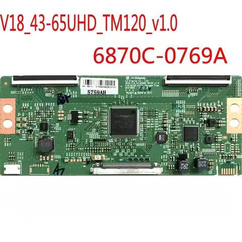 6870C-0769A V18_43-65UHD_TM120_v1.0 T-Con Board For Display Equipment T Con Card Original Replacemen