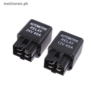 MEILINVREN 1Pc Car Relay 12V 24V 40A 40 AMP 4 Pin SPST Alarm Relay Auto Replacement Parts