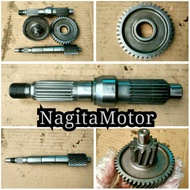 Axle gear transmission ratio Mio M3 125 - Mio Z - Fino 125 - Soul GT 125 gearbox gearbox gear origin