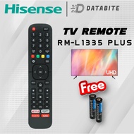 Alat Kawalan Jauh Televisyen Hisense TV Remote RM-L1335 PLUS L1335V Netflix Youtube Amazon Google Pl