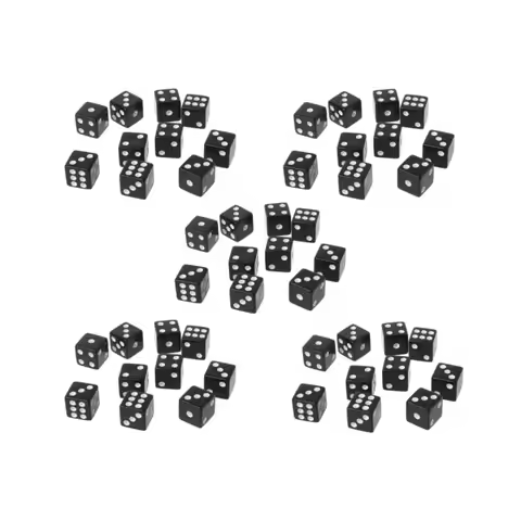 D6 5mm Mini Dice Acrylic 5 Colors Party Dice Plastic Cubes Drop Dice Table Games