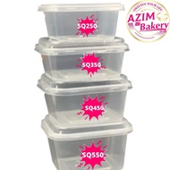 Square Food Container 50pcs | 10pcs | Bekas Empat Segi | Bekas Makanan  Sq-250 | Sq-350 | Sq-450 | S