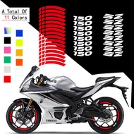 YAMAHA SZ 150 Reflective Wheel Hub Stickers SZ 150 Waterproof Rim Durable Decals Motorcycle Strip De