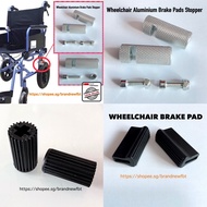 Wheelchair Aluminium Brake Pads stopper, wheelchair accessories rubber stopper for brakes