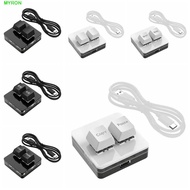 MYRON Copy Paste Keypad, Acrylic Red Switch Custom Mini 2 Key Keypad, Hot Swap Illumination Mini Key