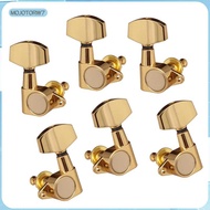 [mojotorw7] Sealed 3R3L Tuning Pegs Machine Heads Tuner for Folk Guitar Replacement handle 3R3L