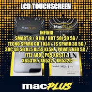 LCD TOUCHSCREEN MACPLUS INFINIX SMART 9 HD MACPLUS / X6720 HOT 50i 50 5G Tecno Spark Go 1 KL4/ 1S Sp