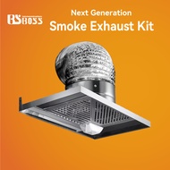 BSBOSS kitchen cooker hood stainless steel Oil fume purifier kitchen exhaust fan hood  Fan Dapur Kik