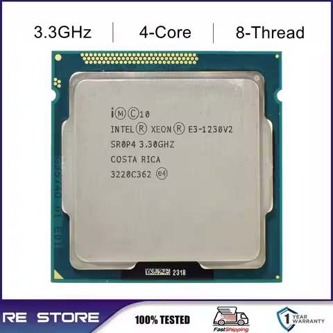 Intel Xeon E3 1230 V2 1230V2 3.3GHz 4-Core LGA 1155 cpu processor