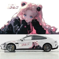 Universal Car Sticker Sailor Moon Water Ice Moon Hare Dolphin Cartoon Decoration Sticker Personalize