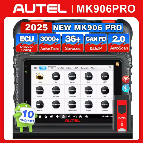 Autel MaxiCOM MK906Pro Diagnostic Scanner ECU Coding Diagnostic Tools Bi-Directional Control Upgrade
